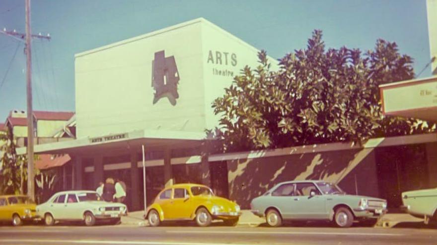 Photograph of Brisbane Arts Theatre in vintage style.