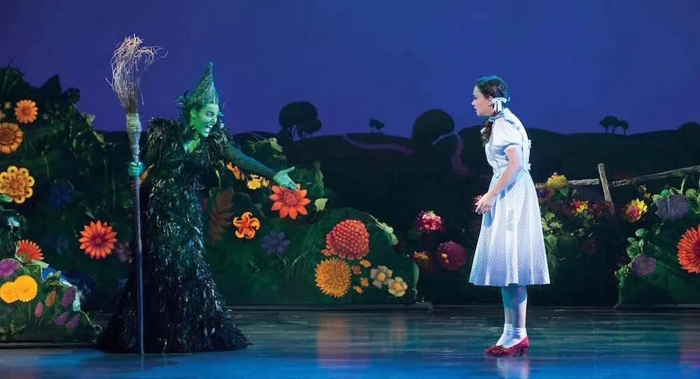 Jemma RIx and Samantha Dodemaide in The Wizard of Oz Photo by Jeff Busby